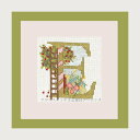 クロスステッチ刺繍キット ルボヌールデダム Le Bonheur des Dames 刺しゅう Lettre fleur E フランス 初心者 2012E