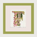 クロスステッチ刺繍キット ルボヌールデダム Le Bonheur des Dames 刺しゅう Lettre fleur F フランス 初心者 2012F