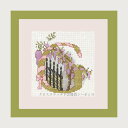 クロスステッチ刺繍キット ルボヌールデダム Le Bonheur des Dames 刺しゅう Lettre fleur G フランス 初心者 2012G