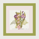 クロスステッチ刺繍キット ルボヌールデダム Le Bonheur des Dames 刺しゅう Lettre fleur I フランス 初心者 2012I