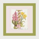 クロスステッチ刺繍キット ルボヌールデダム Le Bonheur des Dames 刺しゅう Lettre fleur J フランス 初心者 2012J