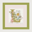 クロスステッチ刺繍キット ルボヌールデダム Le Bonheur des Dames 刺しゅう Lettre fleur L フランス 初心者 2012L