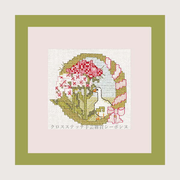 クロスステッチ刺繍キット ルボヌールデダム Le Bonheur des Dames 刺しゅう Lettre fleur O フランス 初心者 2012O