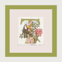 クロスステッチ刺繍キット ルボヌールデダム Le Bonheur des Dames 刺しゅう Lettre fleur T フランス 初心者 2012T