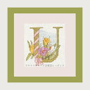 クロスステッチ刺繍キット ルボヌールデダム Le Bonheur des Dames 刺しゅう Lettre fleur U フランス 初心者 2012U