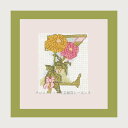 クロスステッチ刺繍キット ルボヌールデダム Le Bonheur des Dames 刺しゅう Lettre fleur Y フランス 初心者 2012Z