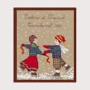 クロスステッチ刺繍キット ルボヌールデダム Le Bonheur des Dames 刺しゅう The ice skaters フランス 初心者 2316