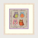 クロスステッチ刺繍キット 輸入 ルボヌールデダム Le Bonheur des Dames 刺しゅう Thumbnail Owl Collection フクロウ...