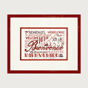 プチポワン刺繍キット 輸入 ルボヌールデダム Le Bonheur des Dames 刺しゅう Bienvenue rouge フランス 上級者 1887