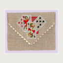 クロスステッチ刺繍キット 輸入 ルボヌールデダム Le Bonheur des Dames 刺しゅう Playing cards pouch トランプのポーチ ...