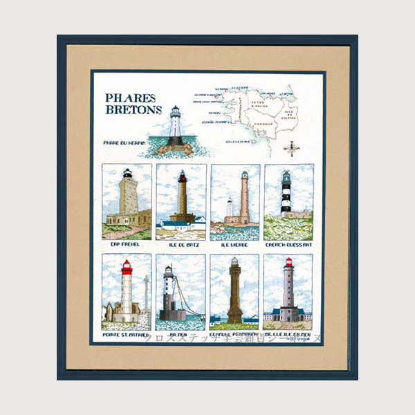 クロスステッチ刺繍キット 輸入 ルボヌールデダム Le Bonheur des Dames 刺しゅう Breton lighthouses ブルトン灯台 フランス 上級者 1190