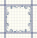 クロスステッチ刺繍キット 輸入 ルボヌールデダム Le Bonheur des Dames 刺しゅう Nappe en lin blanc decor vais...