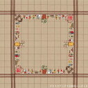 クロスステッチ刺繍キット 輸入 ルボヌールデダム Le Bonheur des Dames 刺しゅう Tablecloth skiers スキーヤーのテーブルク...