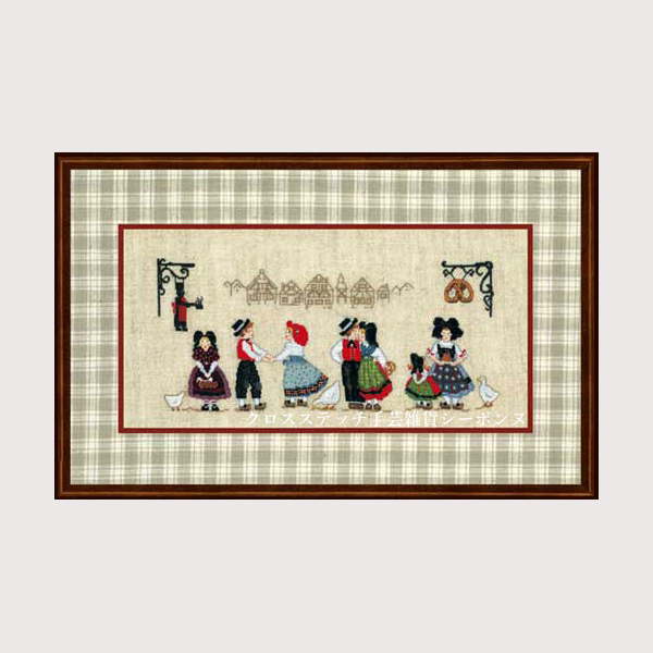 プチポワン刺繍キット 輸入 ルボヌールデダム Le Bonheur des Dames 刺しゅう Alsatians アルザスの人 フランス 上級者 3618