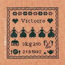 クロスステッチ刺繍キット 輸入 ルボヌールデダム Le Bonheur des Dames 刺しゅう Miniature naissance victoire ...