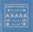 クロスステッチ刺繍キット 輸入 ルボヌールデダム Le Bonheur des Dames 出産 Miniature naissance edouard 刺しゅ...