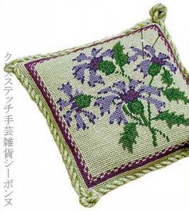 クロスステッチ刺繍キット 輸入 ルボヌールデダム Le Bonheur des Dames ヤグルマギクのピンクッション 刺しゅう Pique-epingles bleuet フランス 上級者 3310