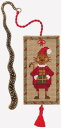 クロスステッチ刺繍キット 輸入 ルボヌールデダム Le Bonheur des Dames クリスマス猫のブックマーク Marque-page Chat Noe...