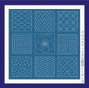 Le Bonheur des Dames 刺し子の刺繍キット(青背景) ルボヌールデダム フランス 輸入 上級者 3802