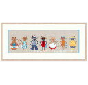 クロスステッチ刺繍キット 輸入 ルボヌールデダム Le Bonheur des Dames 刺しゅう Sea Cats Frize 海の猫 フランス 中級者 1...