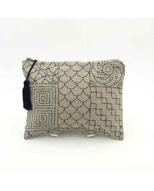 Le Bonheur des Dames 【刺し子ポーチ】 ルボヌールデダム 刺しゅうキット フランス 輸入 上級者 2951