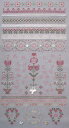 Reflets de Soie クロスステッチ刺繍チャート 図案 【Sampler Brocante】 フランス