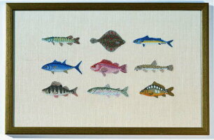 【DM便対応】BAHMANNバーマンFischeinPetitPointプチポワンの魚10Bプチポワンキットドイツ刺しゅう30-9007,01