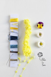 【DM便対応】HeleneLeBerre刺しゅうKitdeBroderie"MIMOSA"-EmbroideryKit"MIMOSA"キットフランス刺しゅう