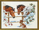 EVA ROSENSTAND 【 馬と子犬 】 クロスステッチ キット デンマーク 北欧 刺しゅう 海外 輸入 上級者 92-741