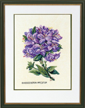 EVA ROSENSTAND シャクナゲ/ライラック Rhododendron, lilla クロスステッチ キット デンマーク 北欧 刺しゅう 12-894