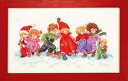 EVA ROSENSTAND クロスステッチ刺繍キット 輸入 雪の中の子供たち Children in snow デンマーク 北欧14-258