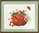 EVA ROSENSTAND クロスステッチししゅうキット 苺のバスケット Basket of strawberries デンマーク 北欧 上級者 輸入 14-...