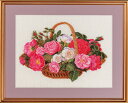 EVA ROSENSTAND クロスステッチ刺繍キット 【 薔薇のバスケット 】 デンマーク 北欧 輸入 上級者 14-280