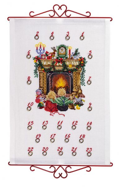 EVA ROSENSTAND 暖炉の前の子供たち Children by the fireplace クロスステッチ キット デンマーク 北欧 刺しゅう 15-138 【DM便対応】
