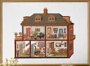 ペルミン PERMIN クロスステッチししゅうキット 輸入 ドールハウス Dollhouse'Mansion' デンマーク 北欧 上級者 70-4149