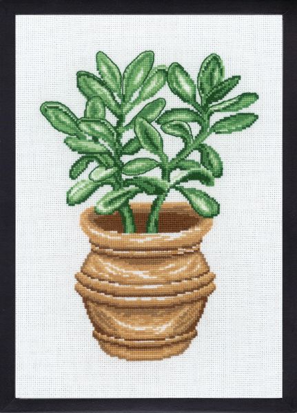 PERMIN カネノナルキ dollar plant ペルミン クロスステッチ キット デンマーク 北欧 刺しゅう 92-7446..