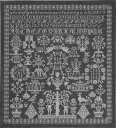 PERMIN グレーサンプラー Gray name cloth ペルミン 刺繍 キット デンマーク 39-7339 【DM便対応】