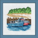 PERMIN 青いモーターボート Blue motorboats クロスステッチ 刺繍 キット デンマーク ペルミン 13-8117 【DM便対応】