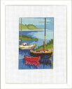 PERMIN 港とボート Port with boats クロスステッチ 刺繍 キット デンマーク ペルミン 92-9162 【DM便対応】