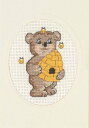 PERMIN 蜂蜜とクマ Bibamse クロスステッチ 刺繍 キット デンマーク ペルミン 17-5173 【DM便対応】