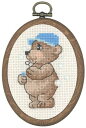 PERMIN シャボン玉とクマ Bobbelbamse クロスステッチ 刺繍 キット デンマーク ペルミン 13-5150 【DM便対応】