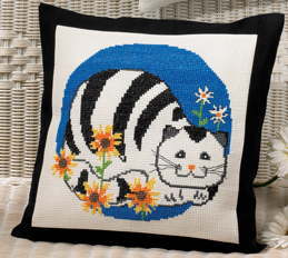 ペルミン Kat 猫 クロスステッチ 輸入 刺繍 キット デンマーク 92-9182 初心者 中級者【DM便対応】