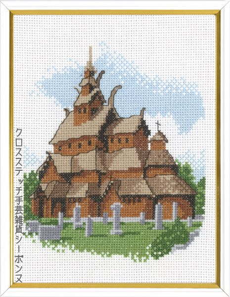 ペルミン Stavkirke スターヴ教会 クロスステッチ 輸入 刺繍 キット デンマーク 92-3659 中級者 上級者【DM便対応】