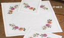 クロスステッチ刺繍キット Blomsterdug 花のテーブルクロス ペルミン Permin of Copenhagen 北欧 デンマーク 27-6815 中級...