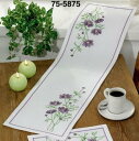 クロスステッチ刺繍キット ペルミン Blomster 花のテーブルランナー Permin of Copenhagen 北欧 デンマーク 75-5875 中級者 ...