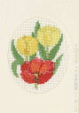 クロスステッチ刺繍キット ペルミン Tulipan チューリップ Permin of Copenhagen 北欧 デンマーク 初心者 17-2187(3)