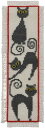 ペルミン クロスステッチ刺繍キット Bookmark Kat ネコのブックマーク Permin of Copenhagen 北欧 デンマーク 中級者 上級者 0...