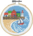Permin of Copenhagen(ペルミン) クロスステッチ刺繍キット 手芸 【海辺の風景】 海外 輸入 北欧 デンマーク 初心者 海 ヨット 13-1...