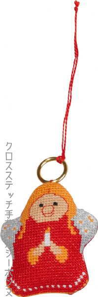 クロスステッチ刺繍キット ペルミン Engel 天使のクリスマスオーナメント Permin of Copenhagen 北欧 デンマーク 初心者 01-8224