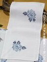 クロスステッチ刺繍輸入 ペルミン Blomsterkrans 花輪のテーブルランナー Permin of Copenhagen デンマーク 北欧刺しゅう 中級者...